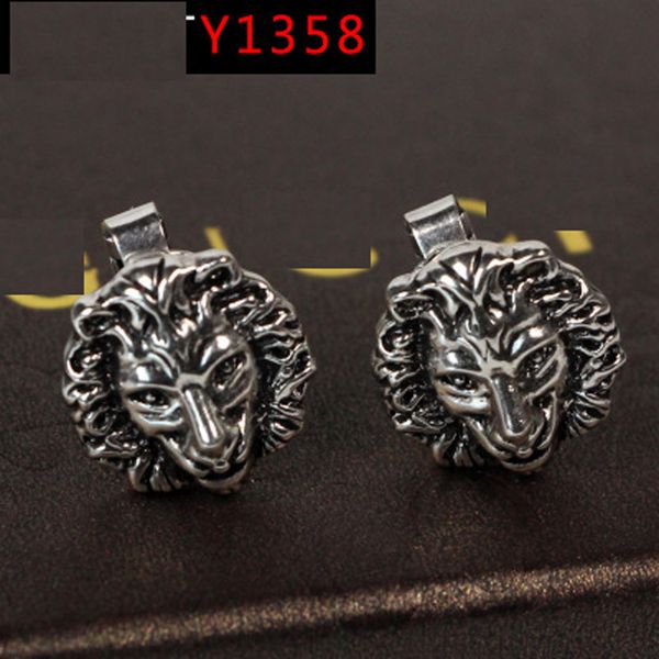 factory direct y1358 new lion head ear clip texture heavy ear ornament original single retro nail pin, Silver
factory direct y1358 new lion head ear clip texture heavy ear ornament original single retro nail pin, Silver
