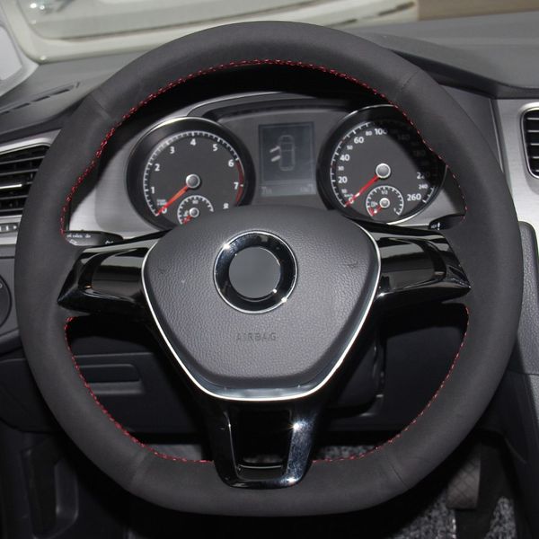 all black suede hand-stitched car steering wheel cover for volkswagen vw golf 7 mk7 new polo jetta passat b8 tiguan sharan
all black suede hand-stitched car steering wheel cover for volkswagen vw golf 7 mk7 new polo jetta passat b8 tiguan sharan