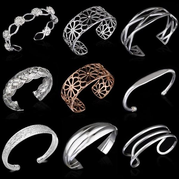 925 серебряные украшения для женщин бренд подвески браслет полые манжеты браслет браслеты, Black
925 серебряные украшения для женщин бренд подвески браслет полые манжеты браслет браслеты, Black