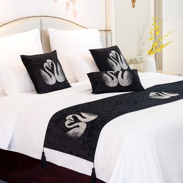 fashion velvet bed flag swan drilling set l cupboard table runner flag decor for home parlor wedding party
fashion velvet bed flag swan drilling set l cupboard table runner flag decor for home parlor wedding party