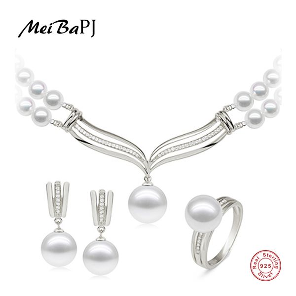 meibapj 925 sterling silver 3 items sets 100% real natural pearl jewelry set for women wedding jewelry gift box, Black
meibapj 925 sterling silver 3 items sets 100% real natural pearl jewelry set for women wedding jewelry gift box, Black
