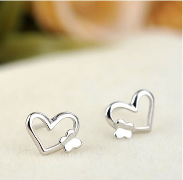 fancy earrings ear studs butterfly heart alloy silver plated simple style stud earrings, Golden;silver
fancy earrings ear studs butterfly heart alloy silver plated simple style stud earrings, Golden;silver
