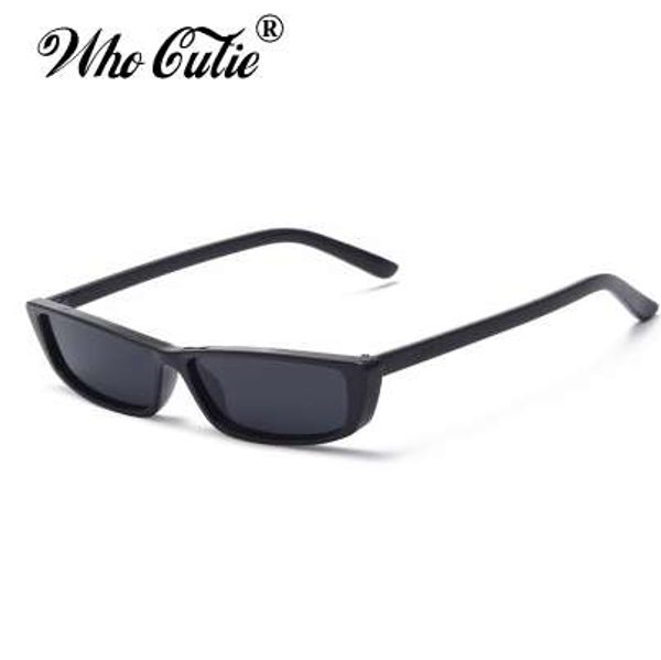 who cutie 90s sunglasses women vintage fashion small rectangular frame black red cat eye sun glasses retro skinny shades om497b, White;black
who cutie 90s sunglasses women vintage fashion small rectangular frame black red cat eye sun glasses retro skinny shades om497b, White;black