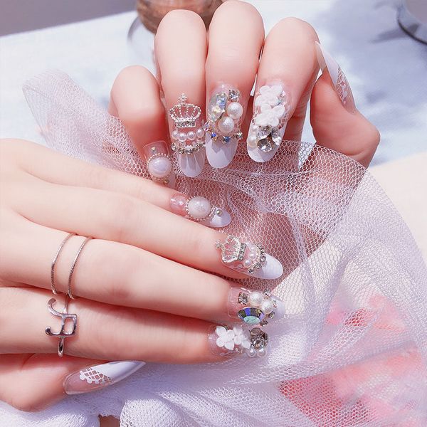 24pcs/lot full cover false nails 3d bridal nail finished back glue manicure products nail tips finished artificial fake nails, Red;gold
24pcs/lot full cover false nails 3d bridal nail finished back glue manicure products nail tips finished artificial fake nails, Red;gold