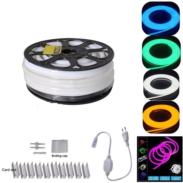 8x16mm 110V 220V LED Neon Rope Light 25m 50m 100m Indoor Outdoor for Holiday Party Valentine Decor Blue Yellow White Purple Red
8x16mm 110V 220V LED Neon Rope Light 25m 50m 100m Indoor Outdoor for Holiday Party Valentine Decor Blue Yellow White Purple Red
