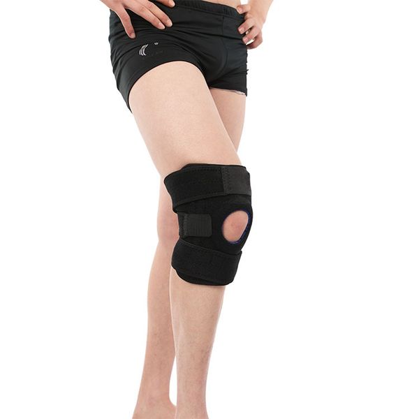 elastic knee pads adjustable four spring safety guard strap for outdoor sports, Black;gray
elastic knee pads adjustable four spring safety guard strap for outdoor sports, Black;gray