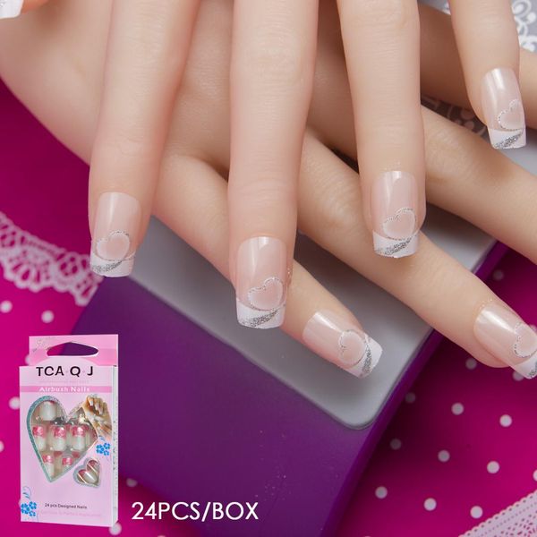 jq 24pcs in 1 box false nail art tips with nail glue 10 sizes fake tips for wedding party manicure acrylic, Red;gold
jq 24pcs in 1 box false nail art tips with nail glue 10 sizes fake tips for wedding party manicure acrylic, Red;gold