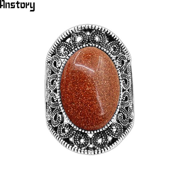whole saleoval golden sandy stone rings for women vintage flower design antique silver plated fashion jewelry tr645, Golden;silver
whole saleoval golden sandy stone rings for women vintage flower design antique silver plated fashion jewelry tr645, Golden;silver