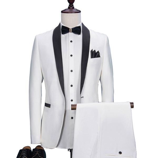 white men suits wedding groom tuxedos (jacket+pants) slim fit groomsman suits man blazer prom wear, Black;gray
white men suits wedding groom tuxedos (jacket+pants) slim fit groomsman suits man blazer prom wear, Black;gray