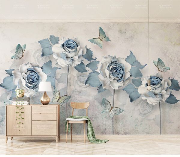 custom retail 3d three-dimensional elegant flowers butterfly light blue tv background wall flowers blooming butterflies flying murals
custom retail 3d three-dimensional elegant flowers butterfly light blue tv background wall flowers blooming butterflies flying murals