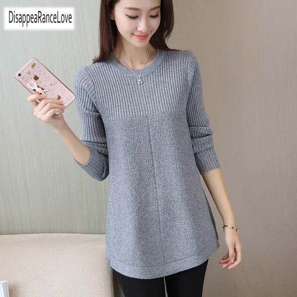 2018 autumn winter sweater women round neck pullover knit sweater large size loose long sleeves women bottom shirt, White;black
2018 autumn winter sweater women round neck pullover knit sweater large size loose long sleeves women bottom shirt, White;black