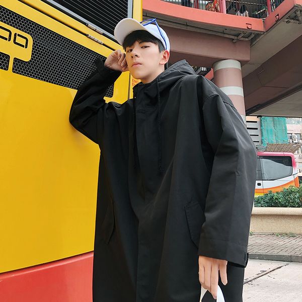 2018 new exquisite korean version of men's autumn long windbreaker bf harajuku style loose large size coat tide / black -5xl, Tan;black
2018 new exquisite korean version of men's autumn long windbreaker bf harajuku style loose large size coat tide / black -5xl, Tan;black
