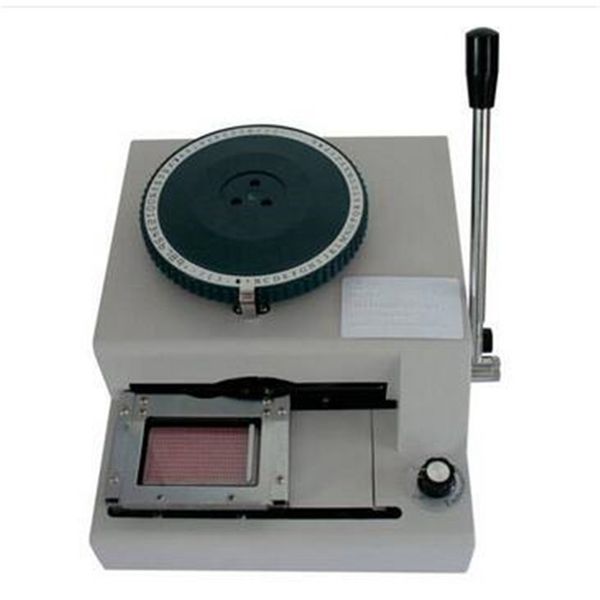 

highly sophisticated metal card embossing machine white coder braille machine membership card vip card pvc small coding machine new