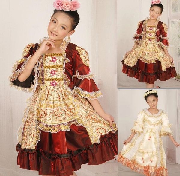 fantasias girls princesses childs kids traditional russian national dress european court dresses stage dance costume for child, Black;red
fantasias girls princesses childs kids traditional russian national dress european court dresses stage dance costume for child, Black;red