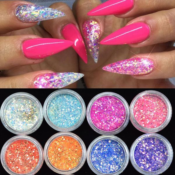 1 box shiny nail sequins glitter tips uv gel nail art decoration colorful glitter powder dust manicure accessory benc342, Silver;gold
1 box shiny nail sequins glitter tips uv gel nail art decoration colorful glitter powder dust manicure accessory benc342, Silver;gold