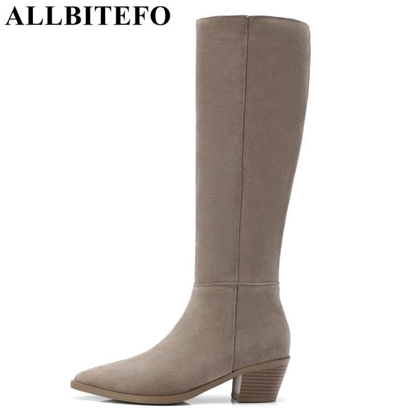allbitefo brand natural genuine leather women boots 2018 new arrival winter fashion girls knee high long boots thigh high, Black
allbitefo brand natural genuine leather women boots 2018 new arrival winter fashion girls knee high long boots thigh high, Black