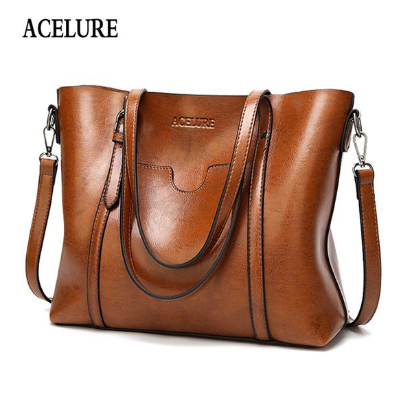 ACELURE Women bag Oil wax Women's Leather Handbags Luxury Lady Hand Bags With Purse Pocket Women messenger bag Big Tote Sac Bols Y18102003
ACELURE Women bag Oil wax Women's Leather Handbags Luxury Lady Hand Bags With Purse Pocket Women messenger bag Big Tote Sac Bols Y18102003