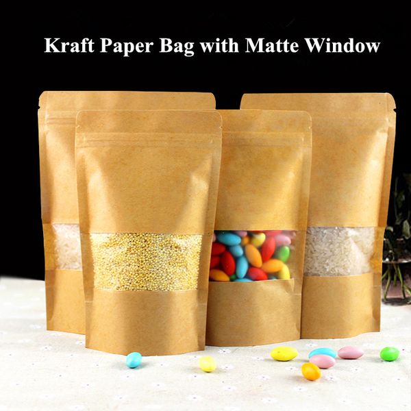 zip lock kraft paper window bag heat seal valve doypack zipper with frosted window biscuit coffee storage pouch
zip lock kraft paper window bag heat seal valve doypack zipper with frosted window biscuit coffee storage pouch