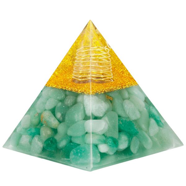 tumbeelluwa green aventurine clear crystal point orgone pyramid,healing reiki meditation energy pyramid 60mm, Black
tumbeelluwa green aventurine clear crystal point orgone pyramid,healing reiki meditation energy pyramid 60mm, Black