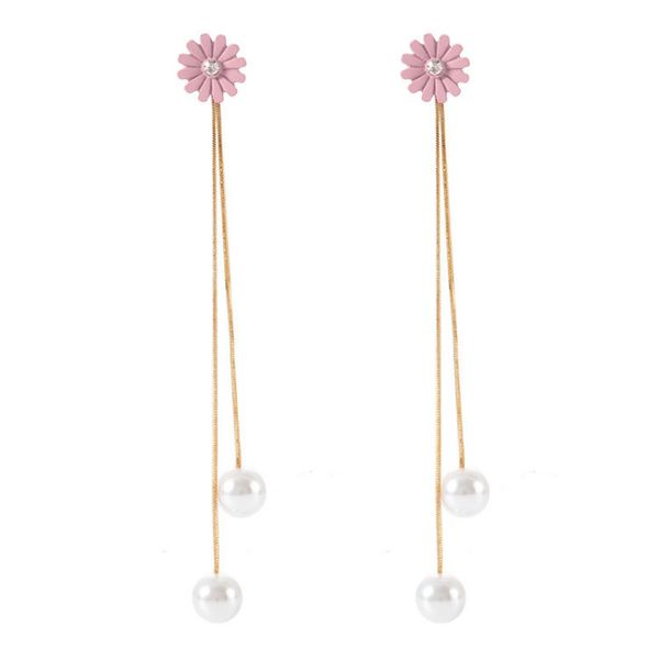 2018 new retro long tassel imitation pearl sweet flower earrings jewelry accessories wholesale, Silver
2018 new retro long tassel imitation pearl sweet flower earrings jewelry accessories wholesale, Silver