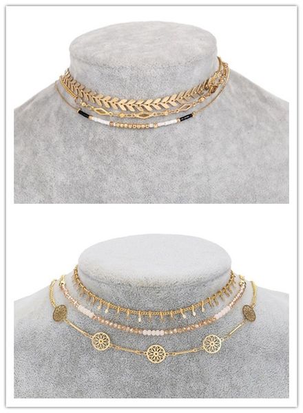 bohemia multilayer beaded choker necklace sets for women hollow necklace & pendants collier party collares jewelry 2 designs bz, Golden;silver
bohemia multilayer beaded choker necklace sets for women hollow necklace & pendants collier party collares jewelry 2 designs bz, Golden;silver