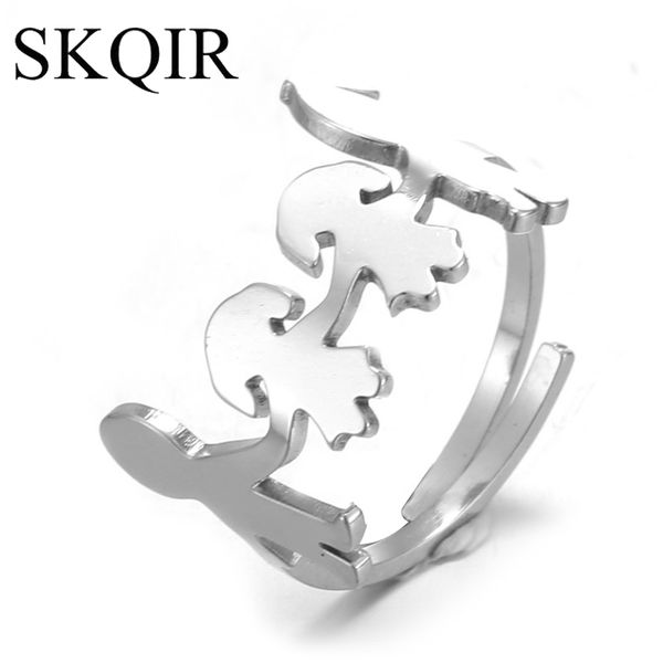 skqir stainless steel silver color parents little two girls rings for women good quality engagement finger rings for family love, Golden;silver
skqir stainless steel silver color parents little two girls rings for women good quality engagement finger rings for family love, Golden;silver
