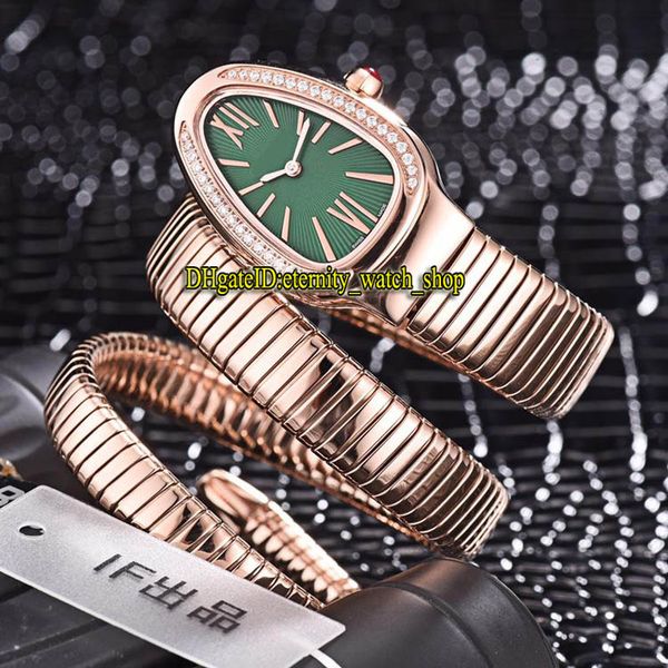 luxry new serpenti tubogas 103002 green dial swiss quartz womens watch rose gold diamonds case double loop bracelet fashion lady watches 04, Slivery;brown
luxry new serpenti tubogas 103002 green dial swiss quartz womens watch rose gold diamonds case double loop bracelet fashion lady watches 04, Slivery;brown
