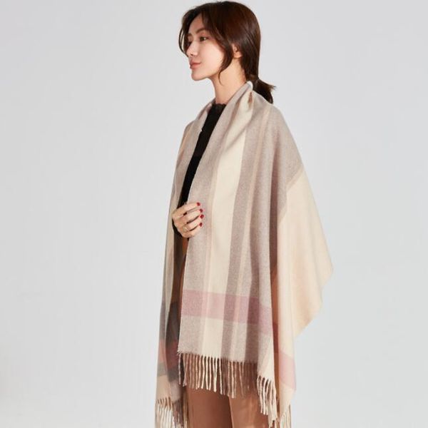 new plaid autumn winter ladies long style joker english neck wool scarf thickened warm cashmere shawl dual purpose, Blue;gray
new plaid autumn winter ladies long style joker english neck wool scarf thickened warm cashmere shawl dual purpose, Blue;gray