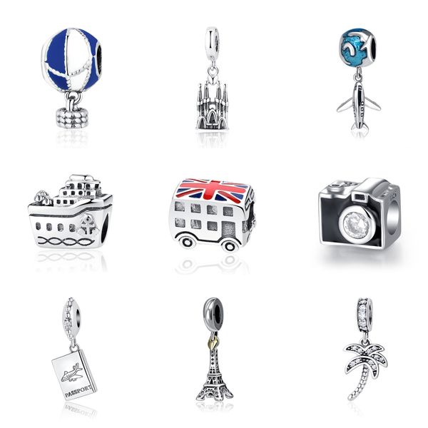 original 100% 925 sterling silver bead charm fit bracelets love travel palm tree eiffel tower charms women diy jewelry
original 100% 925 sterling silver bead charm fit bracelets love travel palm tree eiffel tower charms women diy jewelry