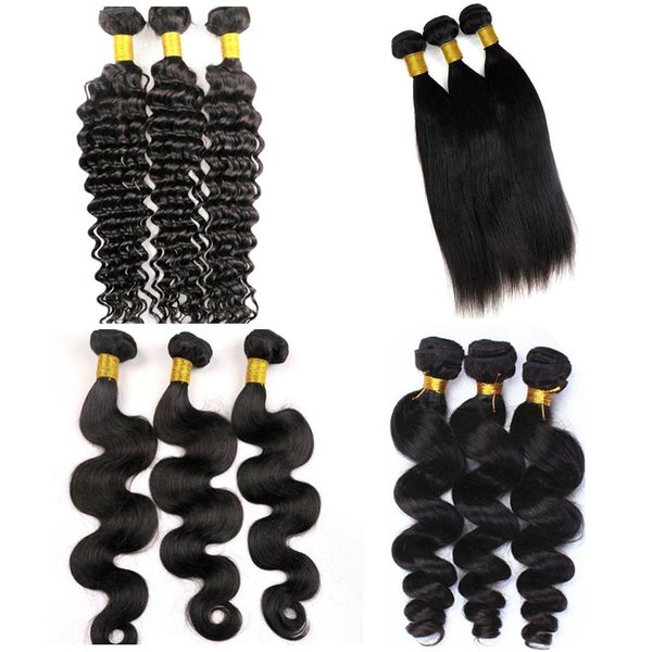 virgin human hair weaves brazilian hair bundles 34inch weft 100% unprocessed peruvian indian mongolian human hair extensions, Black
virgin human hair weaves brazilian hair bundles 34inch weft 100% unprocessed peruvian indian mongolian human hair extensions, Black