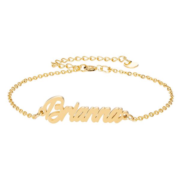 18k gold plated stainless steel engrave script name "brianna" charm bracelets for women personalized custom bracelet charm christm, Golden;silver
18k gold plated stainless steel engrave script name "brianna" charm bracelets for women personalized custom bracelet charm christm, Golden;silver