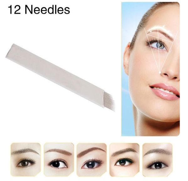 12 Flex Microblading Needles Permenent Makeup Pins 12 Tattoo Needle Lamina Agulhas Tebori Blade for Manual Eyebrow Pen
12 Flex Microblading Needles Permenent Makeup Pins 12 Tattoo Needle Lamina Agulhas Tebori Blade for Manual Eyebrow Pen