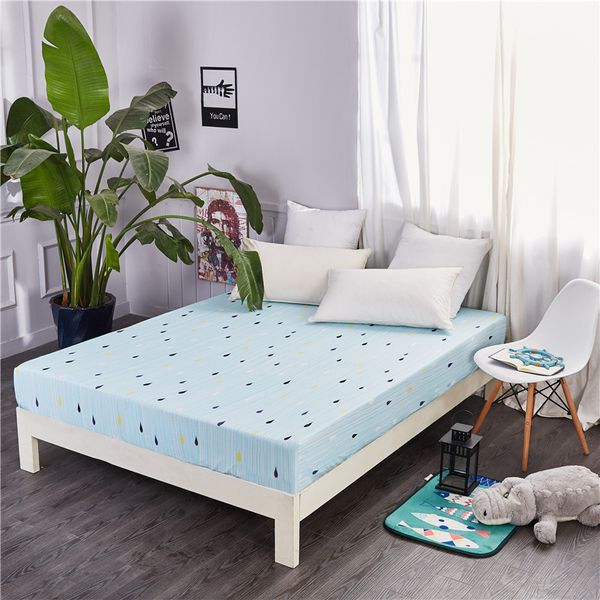 1pc 100% cotton fitted sheet mattress cover with band bed sheet selling bed linens blue+black and yellow raindrops pattern
1pc 100% cotton fitted sheet mattress cover with band bed sheet selling bed linens blue+black and yellow raindrops pattern