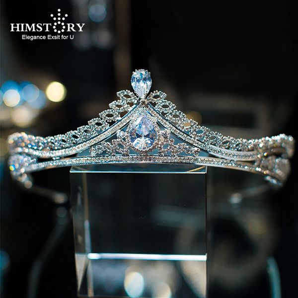 himstory elegance new pageant headband tiaras crown cubic zircon hair crown women hair accessories for wedding gifts, Golden;white
himstory elegance new pageant headband tiaras crown cubic zircon hair crown women hair accessories for wedding gifts, Golden;white