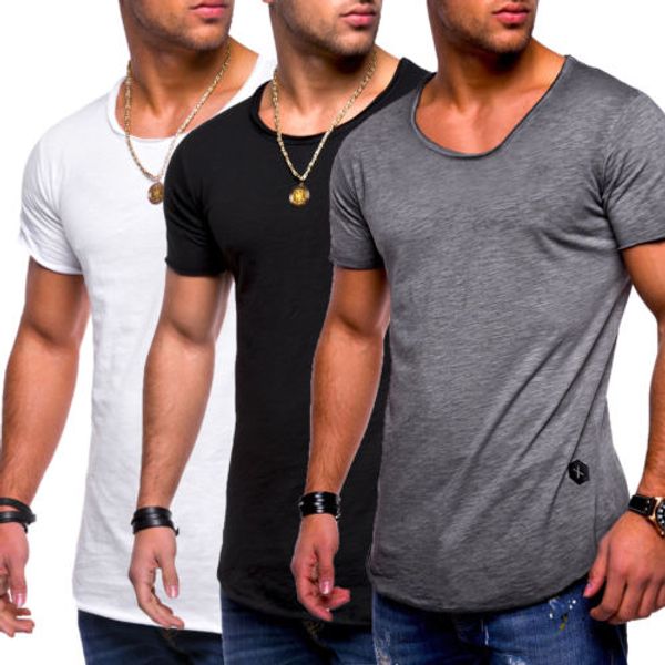 summer men sport t-shirt 2018 new solid o-neck muscle cotton tee workout joggers fitness running t-shirt, Black;blue
summer men sport t-shirt 2018 new solid o-neck muscle cotton tee workout joggers fitness running t-shirt, Black;blue