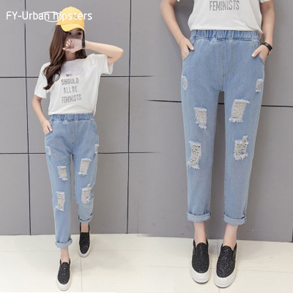 new spring and autumn 2018 baggy big size jeans for women dark blue korean ripped jeans female ankle length straight woman
new spring and autumn 2018 baggy big size jeans for women dark blue korean ripped jeans female ankle length straight woman