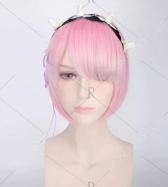 rezero ram short bob style synthetic straight ombre color cosplay wig, Black;brown
rezero ram short bob style synthetic straight ombre color cosplay wig, Black;brown