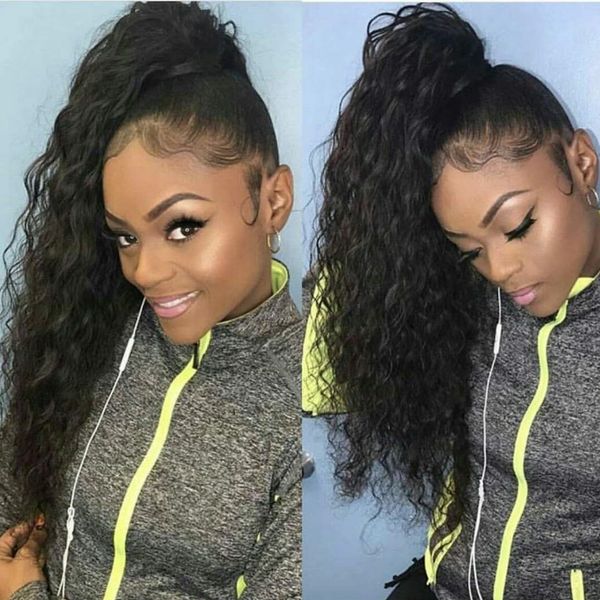 virgin brazilian hair ponytails 100% human hair extensions clip in nice curl wet and wavy 140g 10-24inch lace ribbon wrap ponytail hairpiece, Black
virgin brazilian hair ponytails 100% human hair extensions clip in nice curl wet and wavy 140g 10-24inch lace ribbon wrap ponytail hairpiece, Black