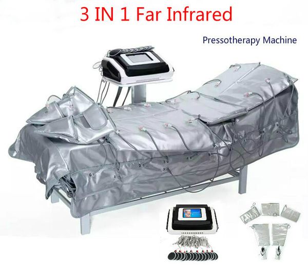 3 in 1 far infrared pressotherapy ems electric muscle stimulation sauna air pressure pressotherapy lymph drainage body slimming machine
3 in 1 far infrared pressotherapy ems electric muscle stimulation sauna air pressure pressotherapy lymph drainage body slimming machine