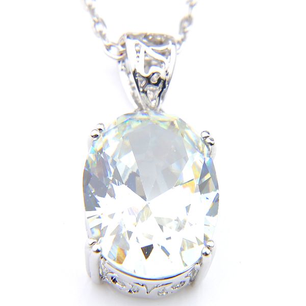 10pcs luckyshine classic sparking fire oval white z cubic zirconia gemstone silver pendants necklaces for holiday wedding party
10pcs luckyshine classic sparking fire oval white z cubic zirconia gemstone silver pendants necklaces for holiday wedding party