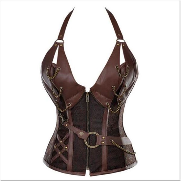 2018 women waist trainer slimming body shapewear leather lace up steampunk dominatrix corse front zipper gothic bustier corset
2018 women waist trainer slimming body shapewear leather lace up steampunk dominatrix corse front zipper gothic bustier corset
