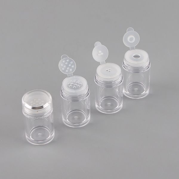Image of 10ml Loose Powder Container Jar Clear Plastic Glitter container Cosmetic Powder Eye Shadow Box Bottles With Sifter and Lids