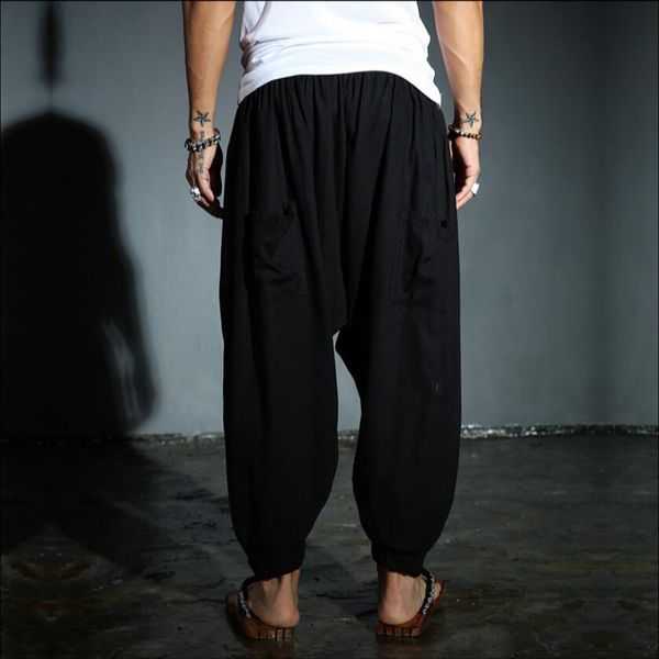 27-44 tide men's summer harem pants loose wide leg nine pants nightclub hair stylist exaggerated personality plus size trousers, Black
27-44 tide men's summer harem pants loose wide leg nine pants nightclub hair stylist exaggerated personality plus size trousers, Black