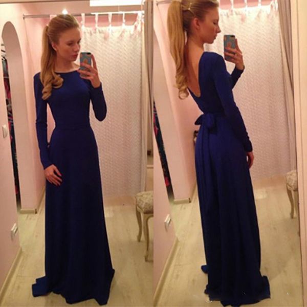 classic prom dresses bateau neckline cap long sleeves evening dresses with sash bow backless sweep train robes de soirée, Black
classic prom dresses bateau neckline cap long sleeves evening dresses with sash bow backless sweep train robes de soirée, Black