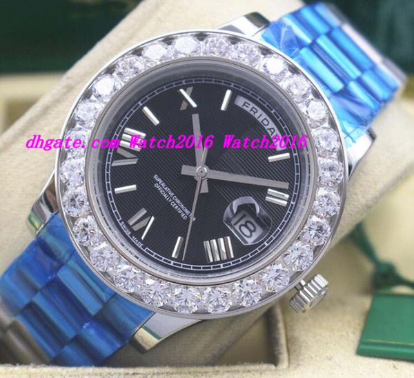 new style luxury watches roman bigger diamond bezel watch 3 colors dial chest 41mm automatic fashion men's watch wristwatch
new style luxury watches roman bigger diamond bezel watch 3 colors dial chest 41mm automatic fashion men's watch wristwatch