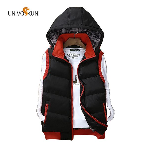 univos kuni new2017 autumn winter selling men's vest leisure fashion hooded down cotton warm man vest o135, Black;white
univos kuni new2017 autumn winter selling men's vest leisure fashion hooded down cotton warm man vest o135, Black;white