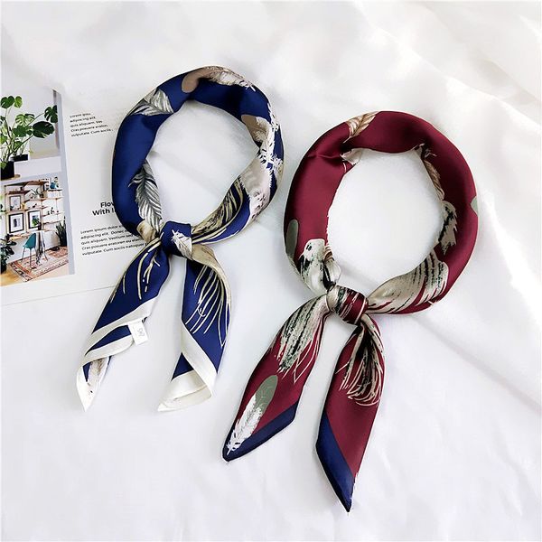 70 square neckerchief feathers print scarf women foulard blue vintage headband female small bandana 70*70cm new wholesale, Blue;gray
70 square neckerchief feathers print scarf women foulard blue vintage headband female small bandana 70*70cm new wholesale, Blue;gray