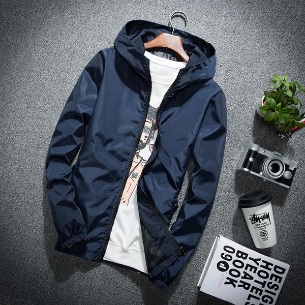 2018 new spring autumn bomber jacket men casual solid windbreaker zipper thin hooded coat outwear male jacket, Black;brown
2018 new spring autumn bomber jacket men casual solid windbreaker zipper thin hooded coat outwear male jacket, Black;brown