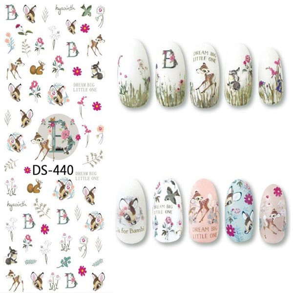 1 pc colorful flower deer bird cactus fruit watermark large sheet decal sticker ds-440-449 japan manicure nail sticker, Black
1 pc colorful flower deer bird cactus fruit watermark large sheet decal sticker ds-440-449 japan manicure nail sticker, Black