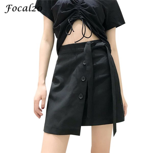 focal20 streetwear irregular lace-up bowknot women skirt high waist a-line above knee black mini skirt with button
focal20 streetwear irregular lace-up bowknot women skirt high waist a-line above knee black mini skirt with button